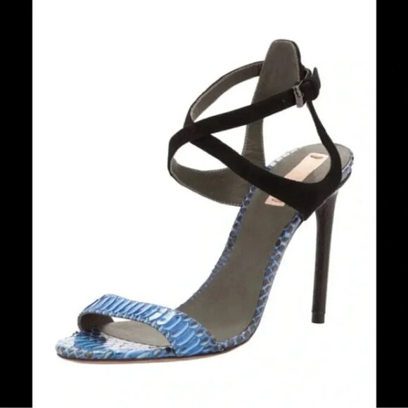 Reed Krakoff Snake and Suede Harness Sandal391/2 9.5 - Picture 11 of 12